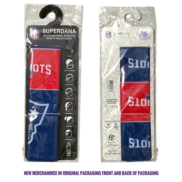 NFL Multifunctional New England Patriots Gaiter Headband Team Apparel One Size - Picture 4 of 14